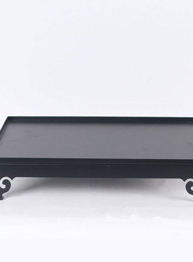 古典新中式高脚托盘花艺组合样板间软装饰品客厅茶几窗台禅意摆件