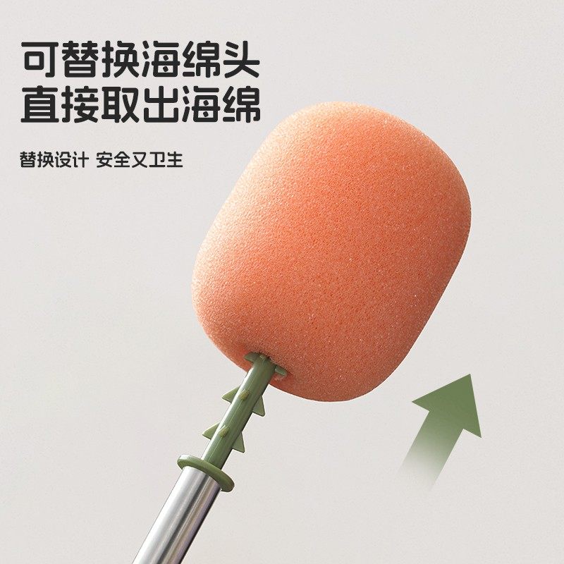 三合一洗杯刷长柄可伸缩家用保温杯盖专用清洁神器缝隙刷海绵刷子,淘宝优惠券,粉丝福利购,淘宝优惠卷