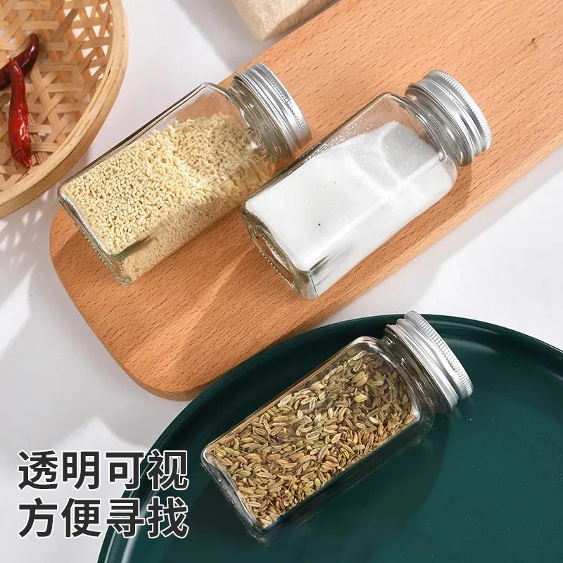 撒料瓶玻璃透明家用小型调料芝麻烧烤胡椒粉佐料专用分装调味瓶罐,淘宝优惠券,粉丝福利购,淘宝优惠卷