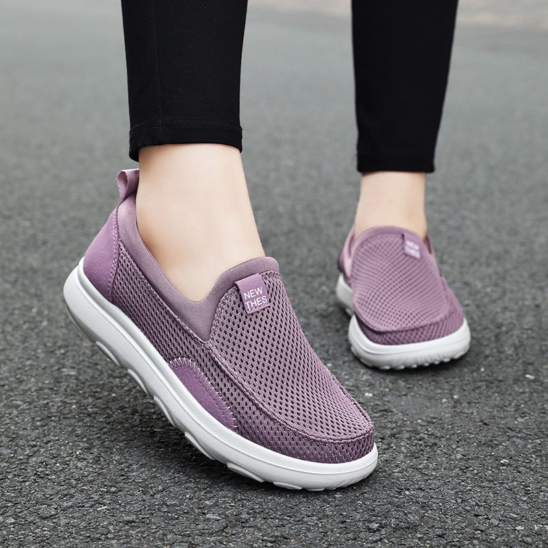 夏季网面大码女鞋老北京布鞋一脚蹬懒人鞋透气软底休闲网鞋35-44,淘宝优惠券,粉丝福利购,淘宝优惠卷