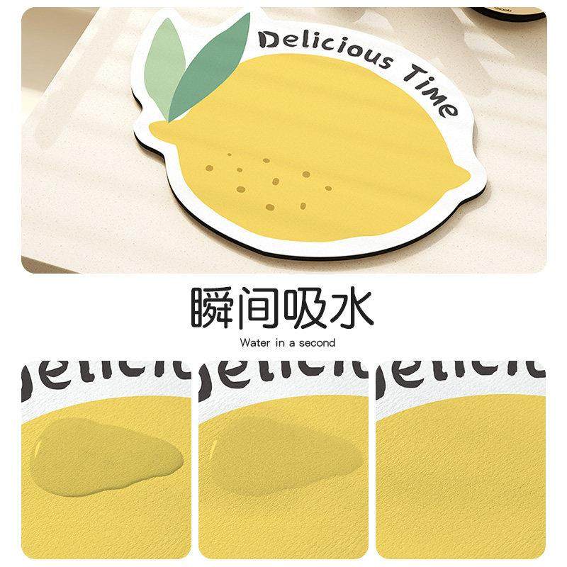 厨房地垫台面沥水垫碗盘矽藻泥软垫吸水速干 干垫家用吧台杯子隔,淘宝优惠券,粉丝福利购,淘宝优惠卷