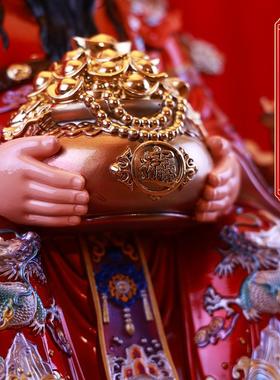 财神爷佛像树脂家用供奉神像新款文财神招财店铺公司开 业招财摆