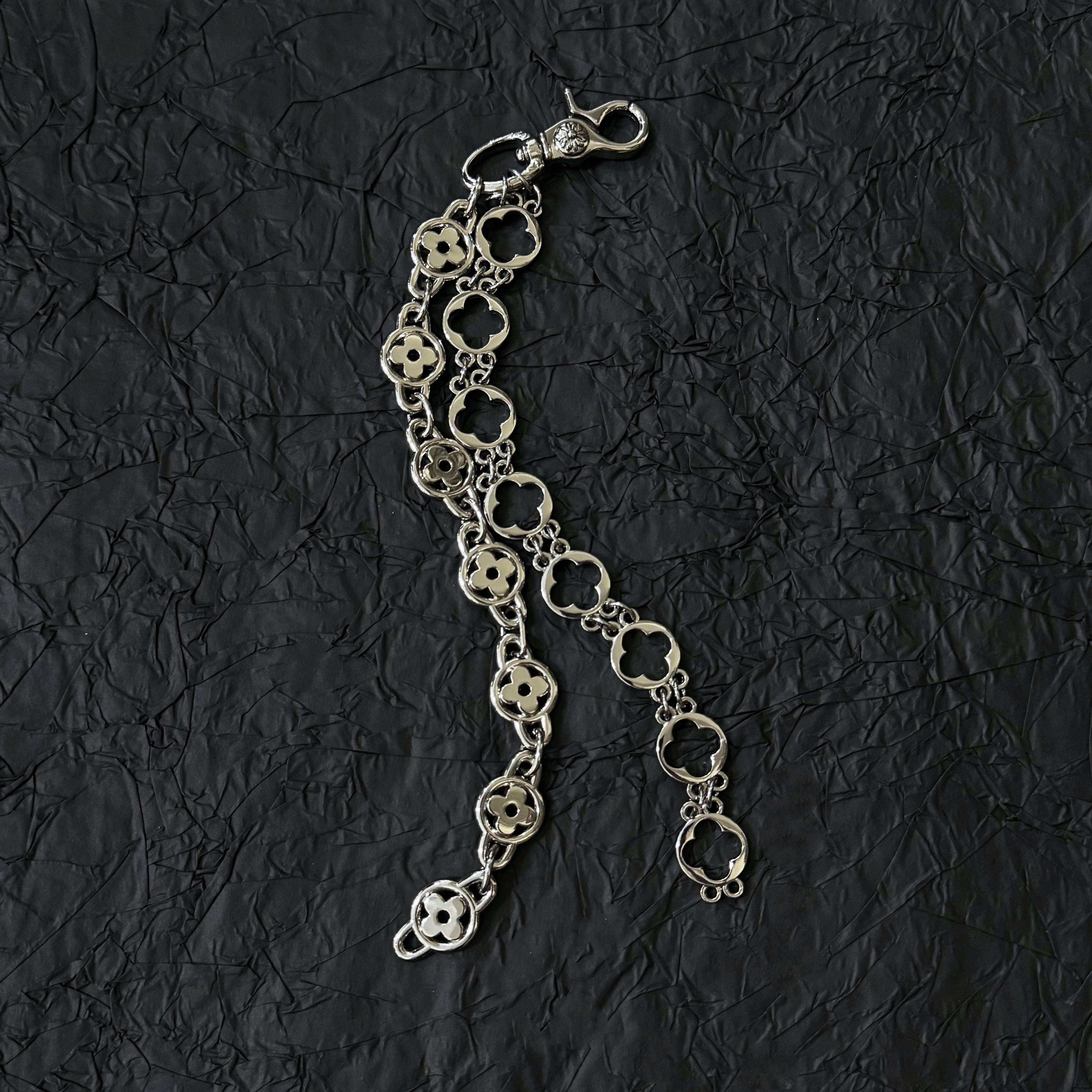 【吴嘉轩同款】Rapeter金属四叶草拼接裤链cleanfit小众挂件配饰