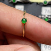 Jade A-grade national standard 925 silver inlaid ring