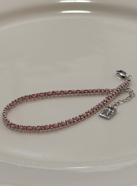 L'amour极细编织s925纯银日韩ins风女简约时尚百搭小众设计感手链