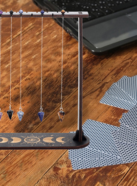 木制水晶展示架水晶支架用于石材岩石水晶架水晶链子神秘饰品装饰