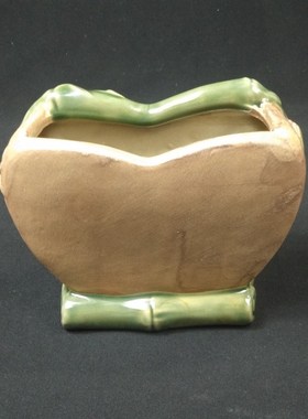 创意陶瓷工艺品大象花插瓶摆件 石湾公仔 家居饰品客厅动物田园