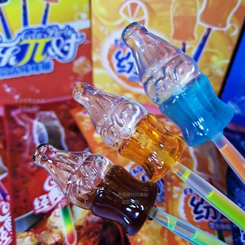 可乐派对荧光棒棒糖批发创意糖果夜光棒综合水果味硬糖儿童糖果,淘宝优惠券,粉丝福利购,淘宝优惠卷