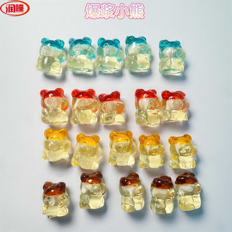 新款混装袋装爆浆网红地摊批发厂家直销软糖火箭鳄鱼小熊爱心猫爪 - 图1