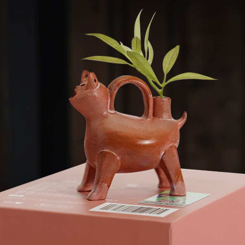 山东博物馆文创镇馆之宝红陶兽形壶冰箱贴礼物个性创意纪念品礼品