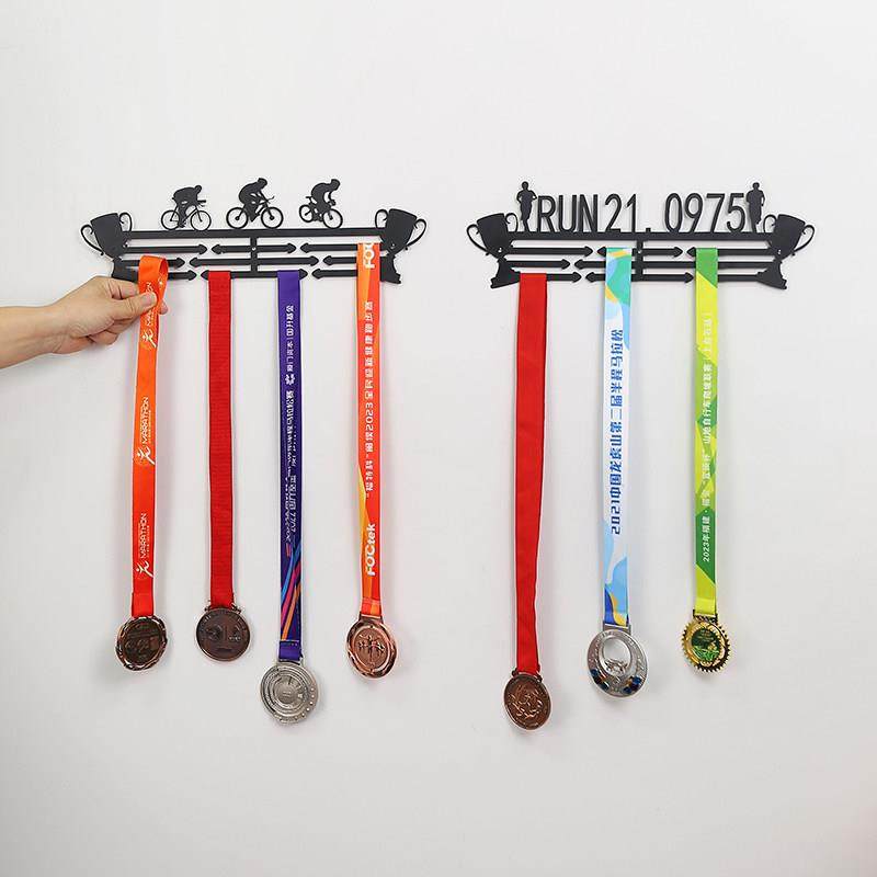 创意铁艺奖牌展示架墙上免打孔体育运动马拉松赛荣誉勋章金牌挂架,淘宝优惠券,粉丝福利购,淘宝优惠卷