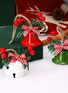 圣诞树挂饰铃铛小挂件圣诞节装饰品ins风场景布置氛围道具摆件Y