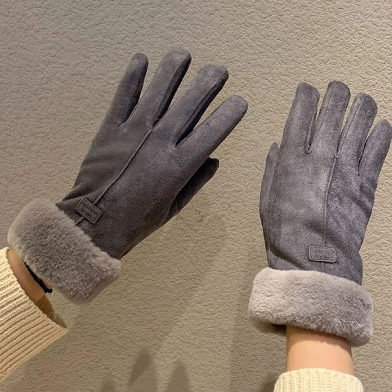 手套女士秋冬加绒加厚保暖骑行防寒开车可爱触屏棉手套冬天防风,淘宝优惠券,粉丝福利购,淘宝优惠卷
