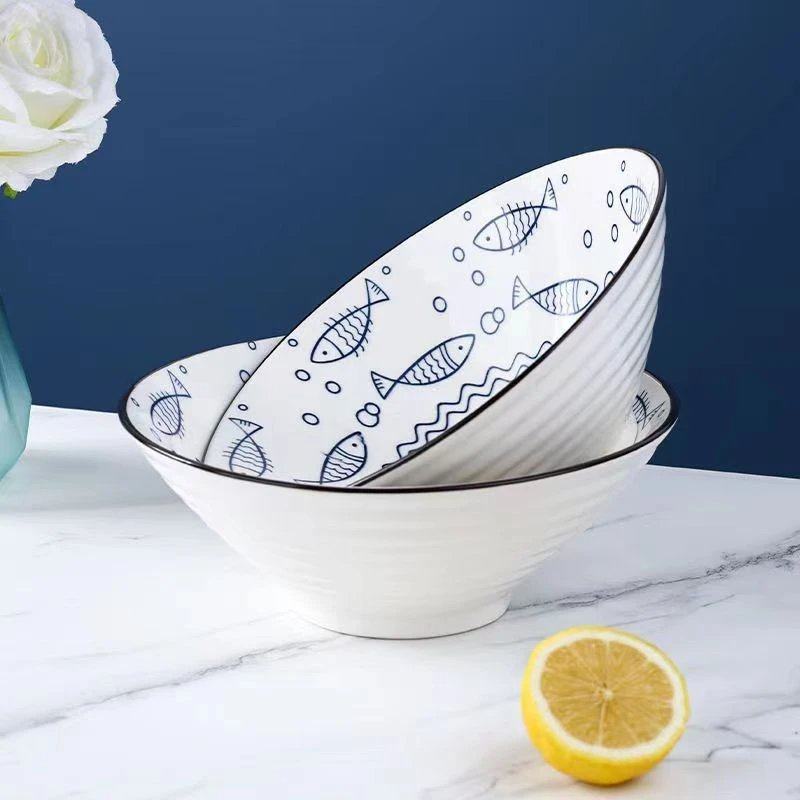 饭碗简约日式拉面泡面家用网红餐具拉面碗瓷碗商用斗笠碗好多鱼s,淘宝优惠券,粉丝福利购,淘宝优惠卷