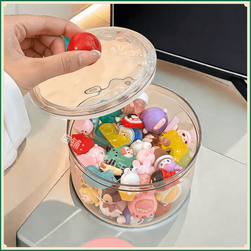 萌粒收纳盒卡通松松叠叠乐摆件迷你泡泡玛特盲盒展示架儿童玩XMJ,淘宝优惠券,粉丝福利购,淘宝优惠卷