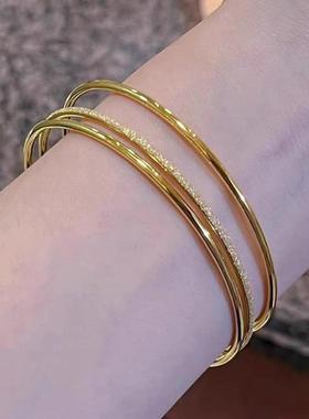 金三生三世多圈手镯小众时尚