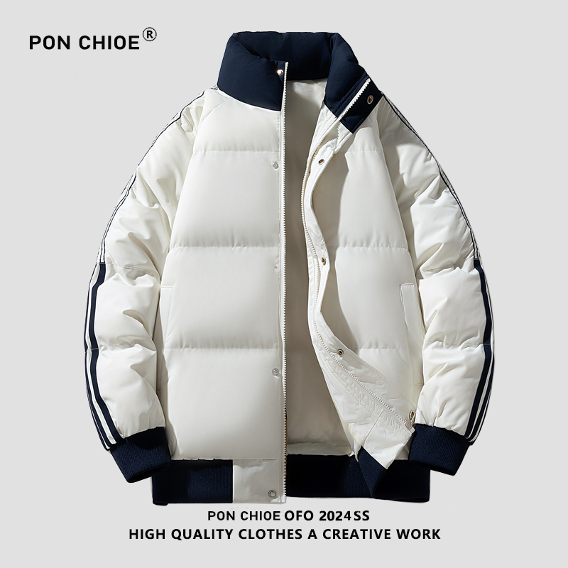 ponchioe冬季新款男女款潮流棉衣外套加厚立领棉衣服保暖外套男