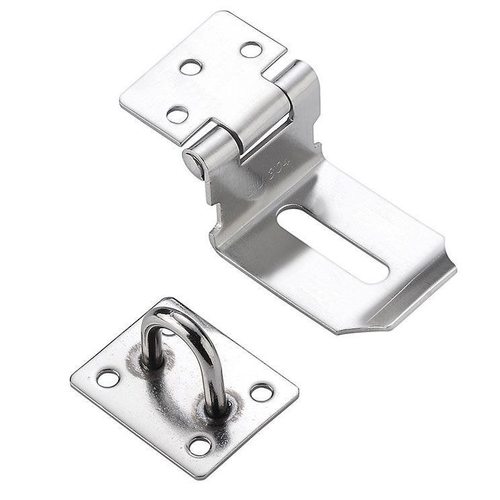 不锈钢门扣锁免打孔防盗门房门明装门栓卡扣门搭扣安全锁插销锁扣 - 图3