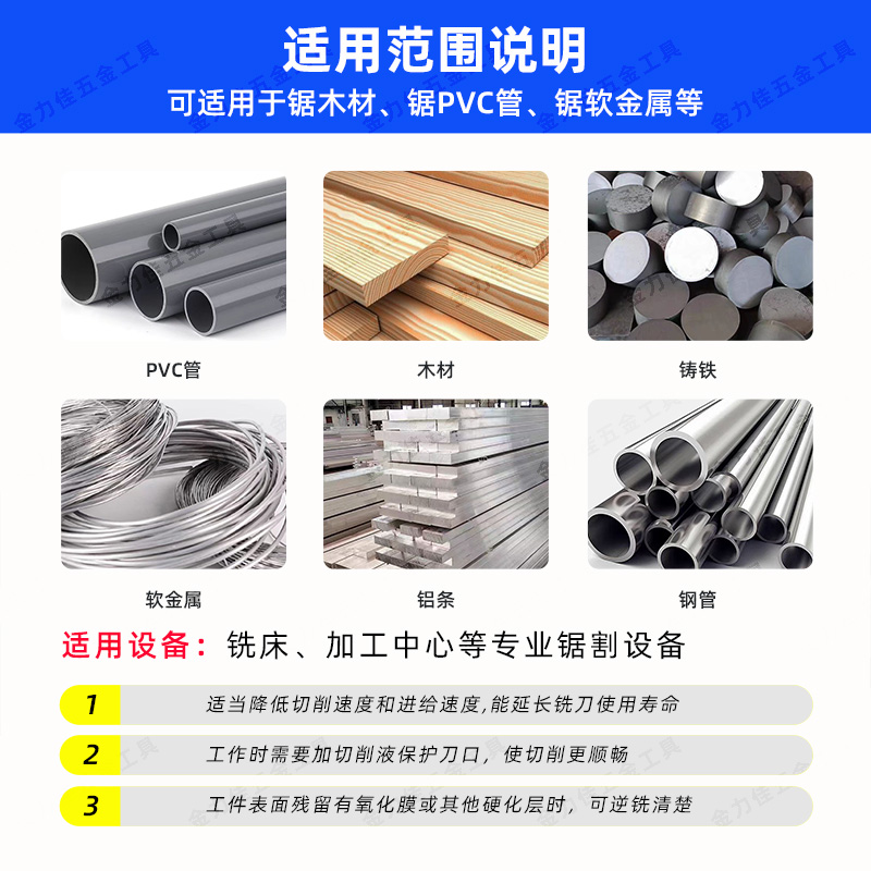 高速钢锯片40-200白钢切口铣刀锯片铣刀HSS圆锯片支持定做250 - 图2