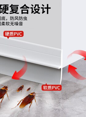 门缝门底防鼠挡板大门缝隙堵缝防蟑螂卧室门防风隔音门贴创意门挡