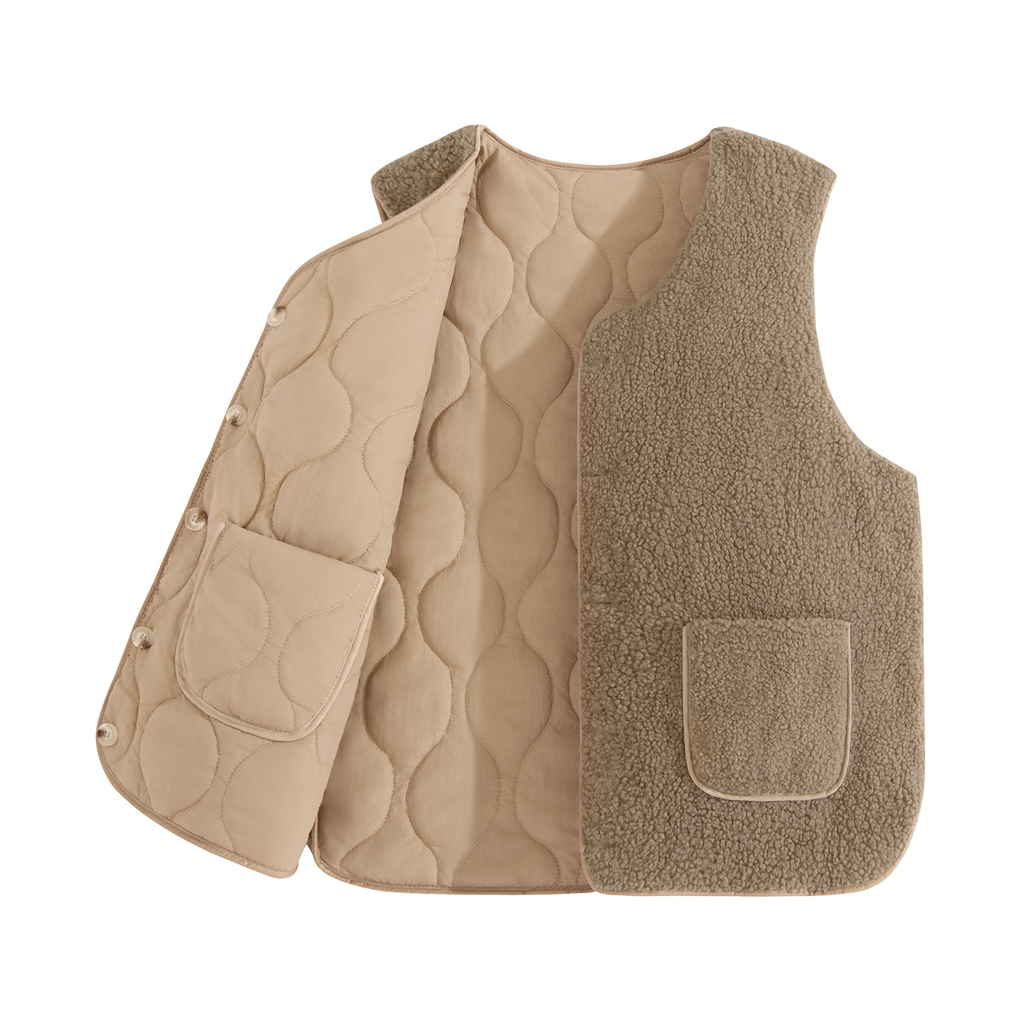 都市丽人摇粒绒马甲女款2025新款冬外穿时髦洋气加绒厚保暖背心Y,淘宝优惠券,粉丝福利购,淘宝优惠卷