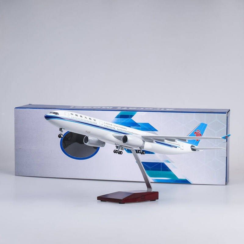 仿真飞机模型空客A330南方航空拼装客机带轮带灯礼品静态航模B737,淘宝优惠券,粉丝福利购,淘宝优惠卷