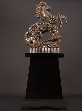 马到成功摆件落地大型客厅办公室C装饰品乔迁礼品店铺开业贺礼招