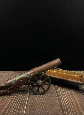 纯铜神炮摆件一炮而红工艺品铜大炮补客厅角店铺开业礼品摆件