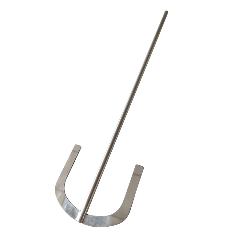 304不锈钢U型山字搅拌桨 实验室烧杯搅拌器 一体锚式桨搅拌杆 - 图3