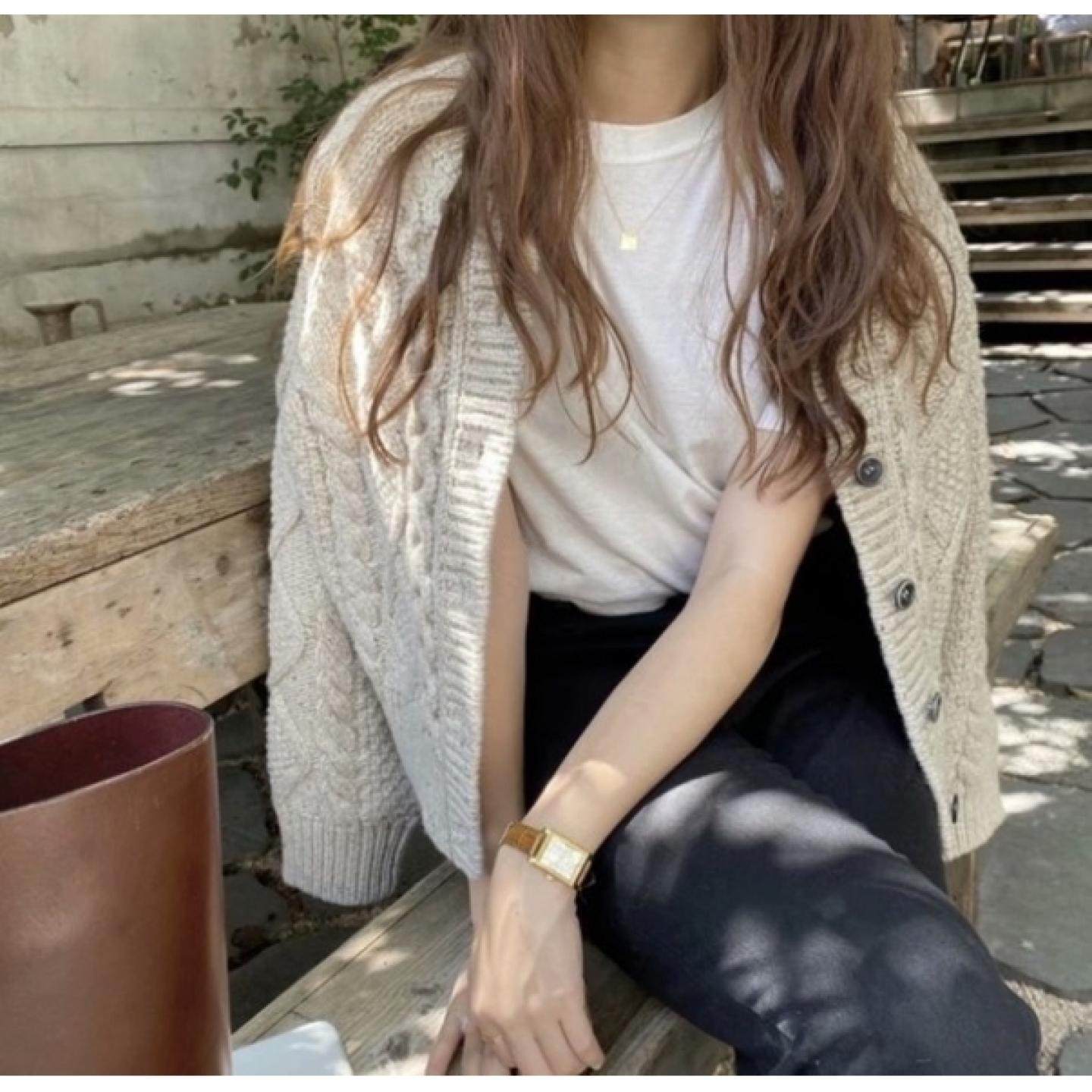 重工九股加厚秋冬新款100%山羊绒开衫女麻花宽松短款针织毛衣外套,淘宝优惠券,粉丝福利购,淘宝优惠卷