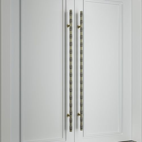 中式仿古竹节大门拉手玻璃门木门有框门通用大拉手不锈钢拉手 - 图0