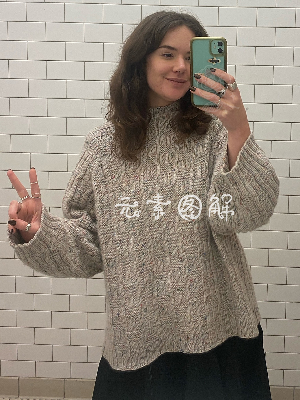 溯流套衫图解upstream 男女同款毛衣图解编织教程 中文字图解教程,淘宝优惠券,粉丝福利购,淘宝优惠卷