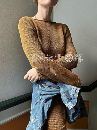 [英文]Dress No. 1 图解 女士长裙连衣裙毛衣裙编织图解教程 - 图0