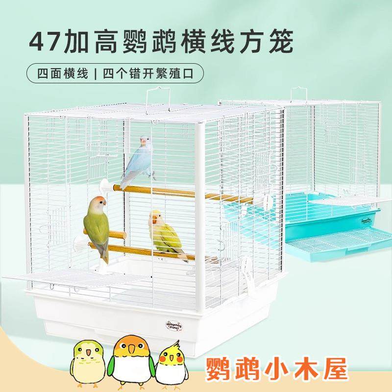 鹦鹉小木屋刺星球4747加宽方笼立柱鹦鹉鸟笼虎皮牡丹玄凤繁殖笼,淘宝优惠券,粉丝福利购,淘宝优惠卷