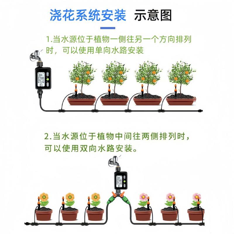 雨感定时浇花器WiFi控制自动浇水器浇花神器智能定时万向喷雾淋花 - 图3