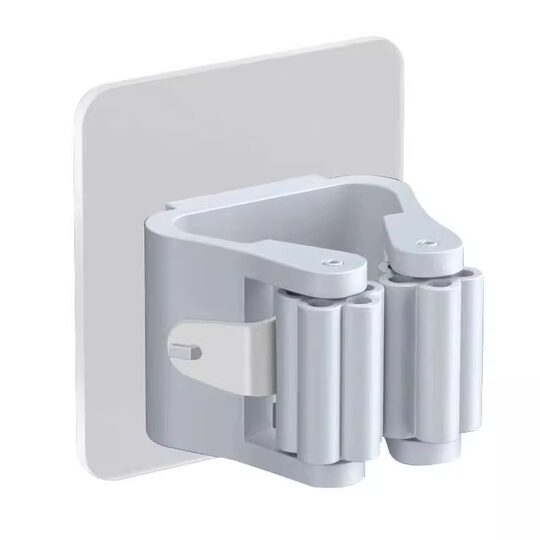 Mop hook mop rack without punching mop clip bathroom bathroom rack kitchen powerful wall hanging storage storage