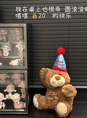 生日小熊门把手装饰入户门卧室房间布置家居摆件可爱公仔儿童玩偶