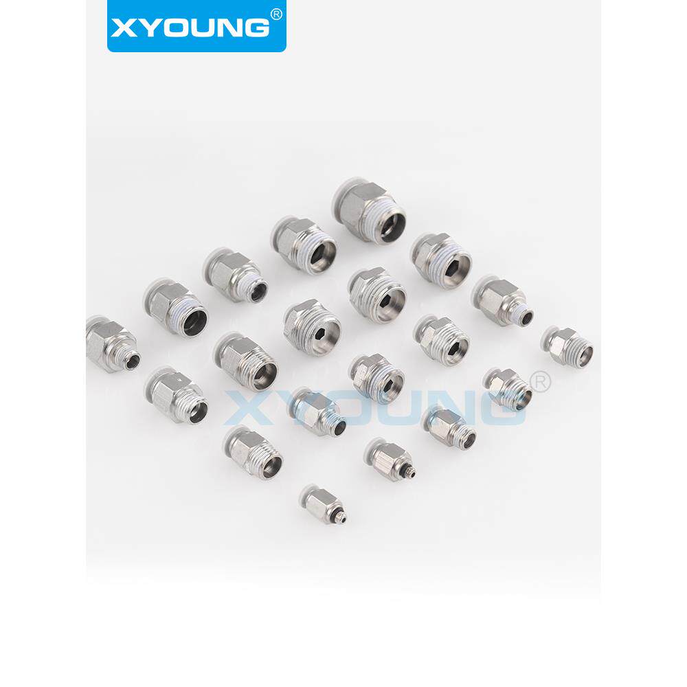 气管接头PC8-02气动PC4-03快插接头PC10-03螺纹直通接头PC16-06 - 图2