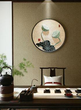 客厅背景墙三联挂画艺术浮雕画家居玄关无框画立体装饰画组合壁画