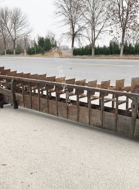 怀旧老民俗复古手摇旧龙骨水车脚踩水车老旧灌溉老农具民俗老物件