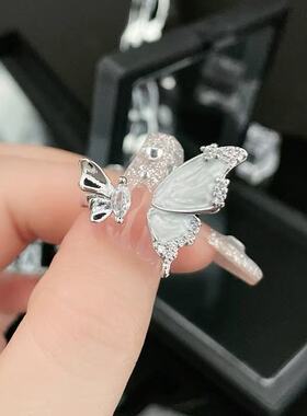 蝶语蝴蝶开口戒指女冷淡风小众