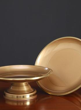 供佛用品佛具大全套财神爷佛前供具水杯花瓶供盘香炉供果果盘供灯