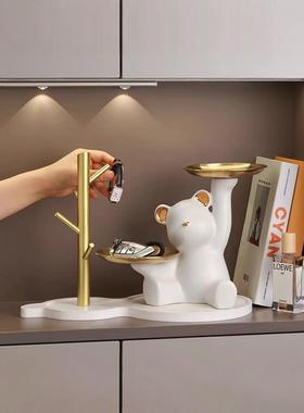 暴力熊钥匙储物柜入口装饰入口门鞋柜装饰客厅家乔迁礼物