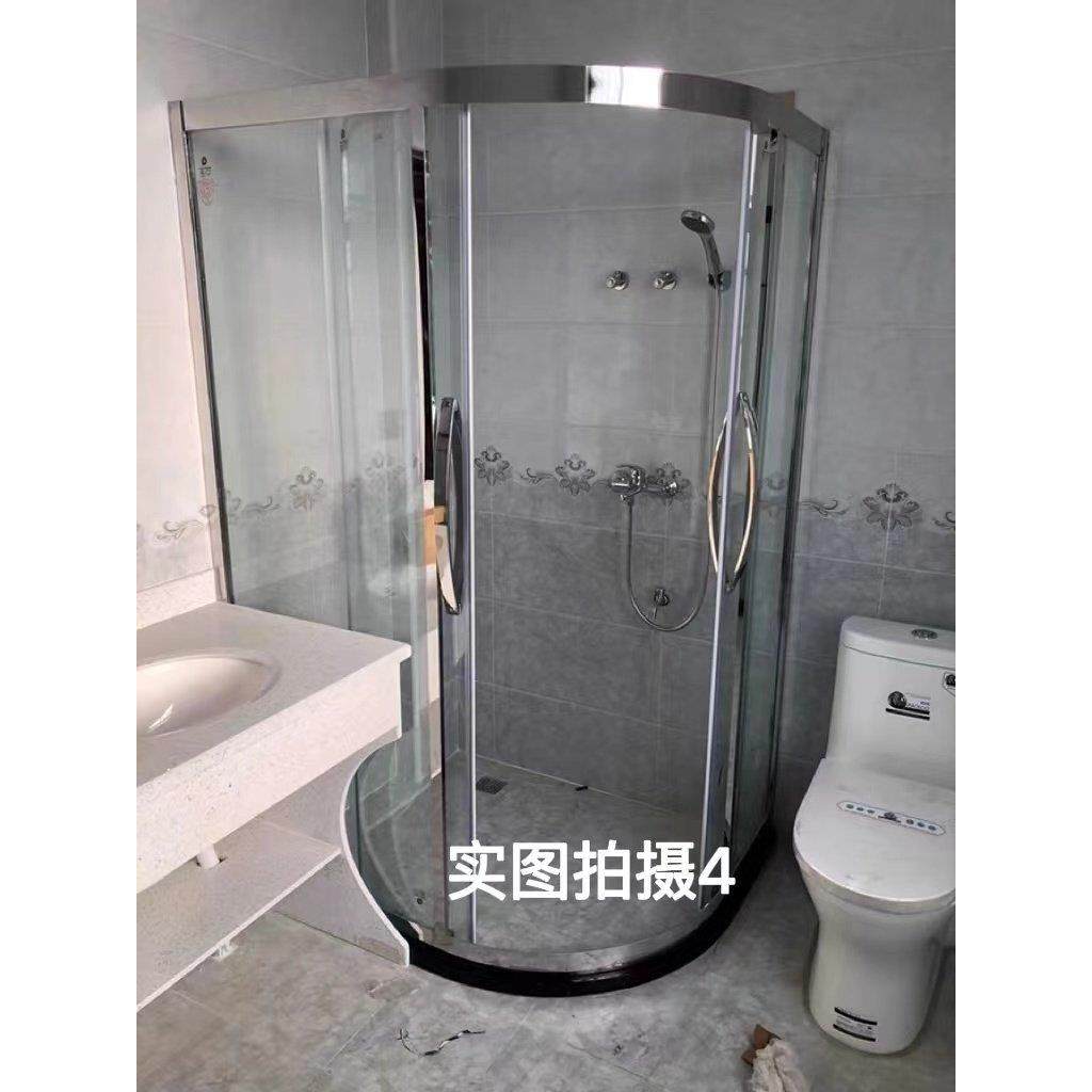 定制上海不锈钢一字型淋浴房圆弧型淋浴房扇形淋浴房钢化玻璃隔断,淘宝优惠券,粉丝福利购,淘宝优惠卷