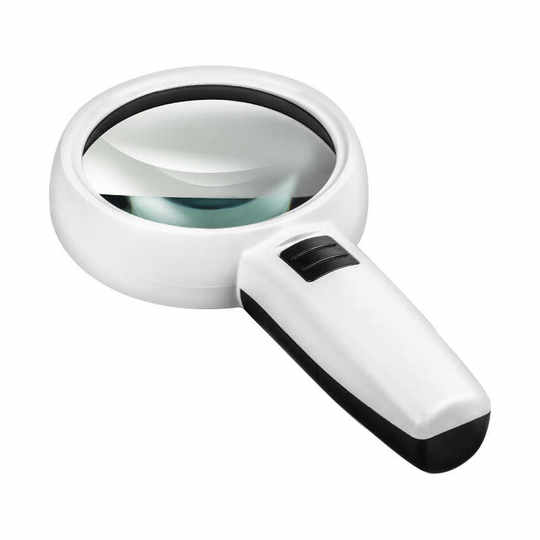 放大镜高清40倍玻璃手持式带灯老人阅读高倍维修鉴定专用学生