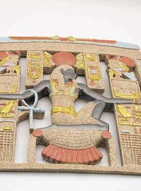 树脂工艺品典挂12091古古埃及女饰神壁挂立件创意欧式家居3D体壁