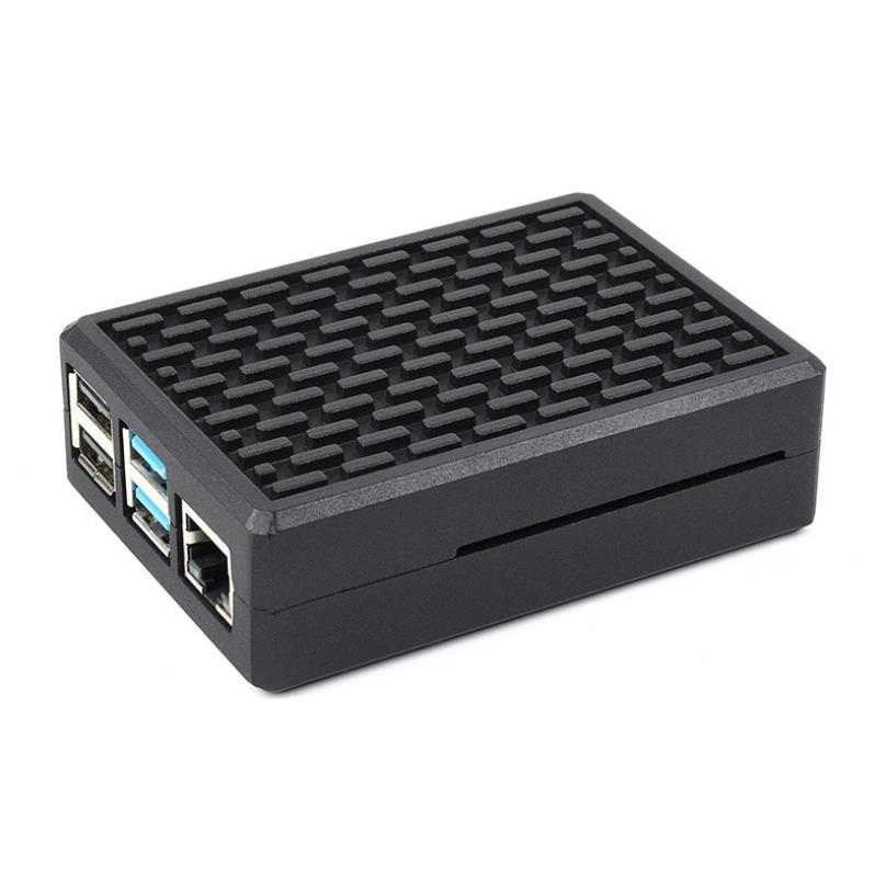 Weixue Raspberry Pi 4th generation special built-in thermal column cooling aluminum alloy grid slotted frosted shell chassis