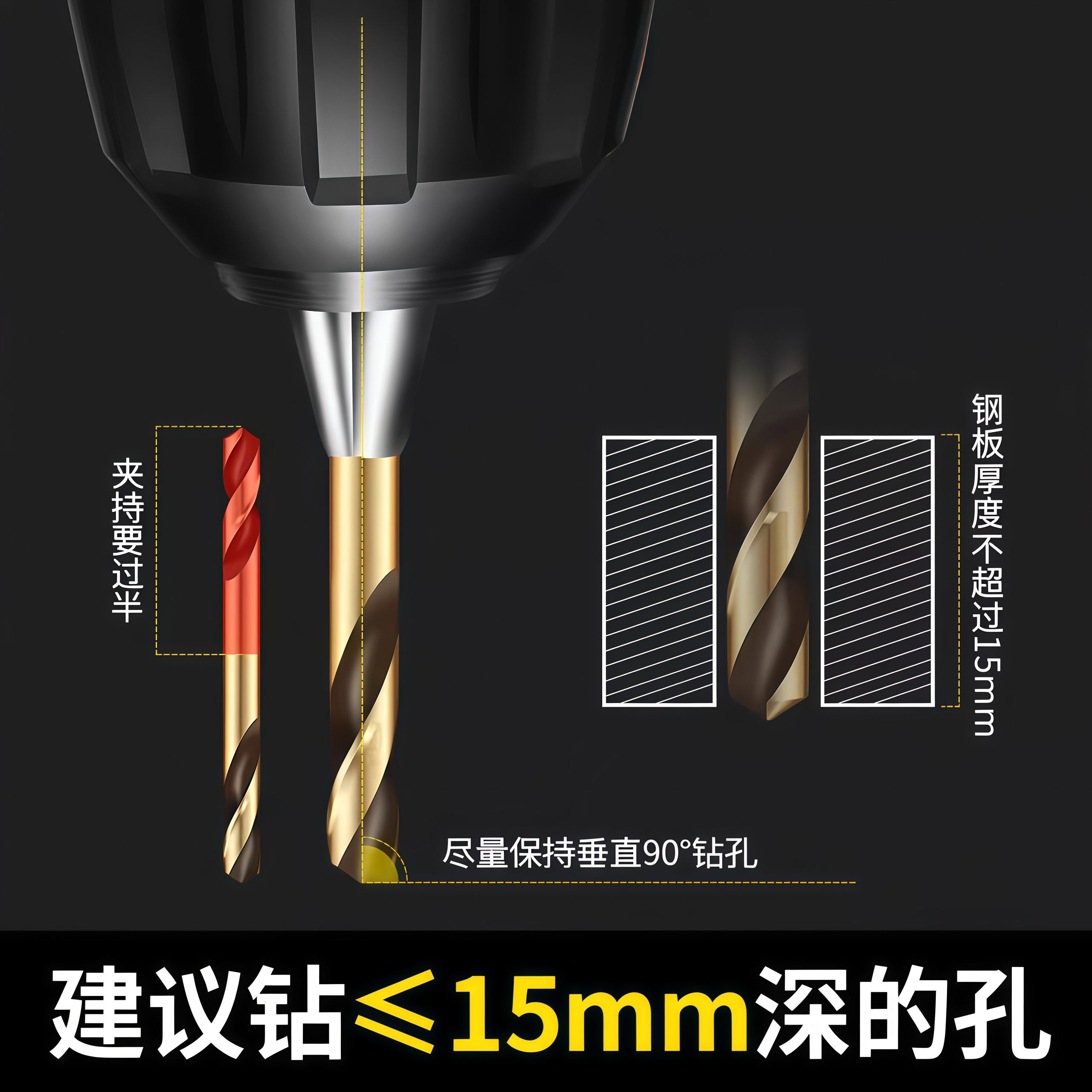 含钴双头麻花钻头不锈钢专用高硬度打孔手电钻转头钨钢合金钢铁钻 - 图1