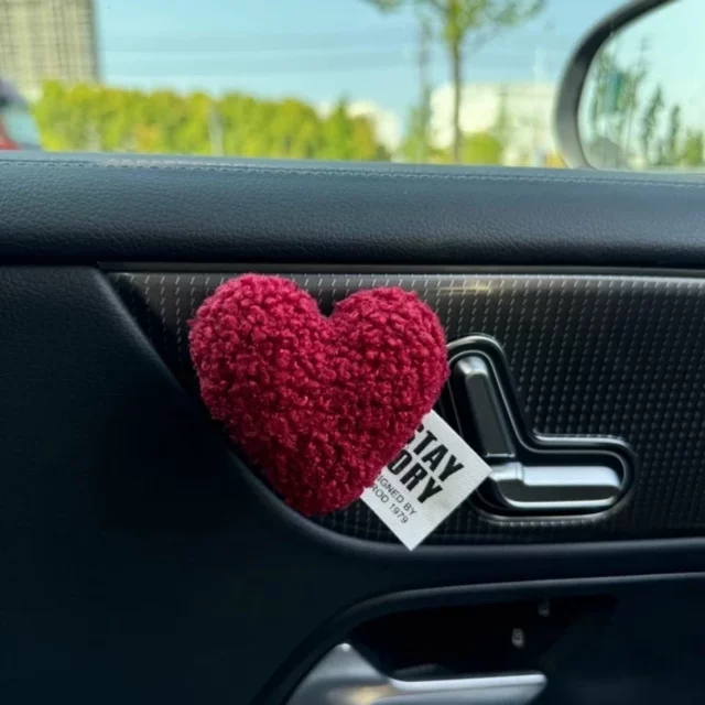 Car plush love ornaments car interior ornaments