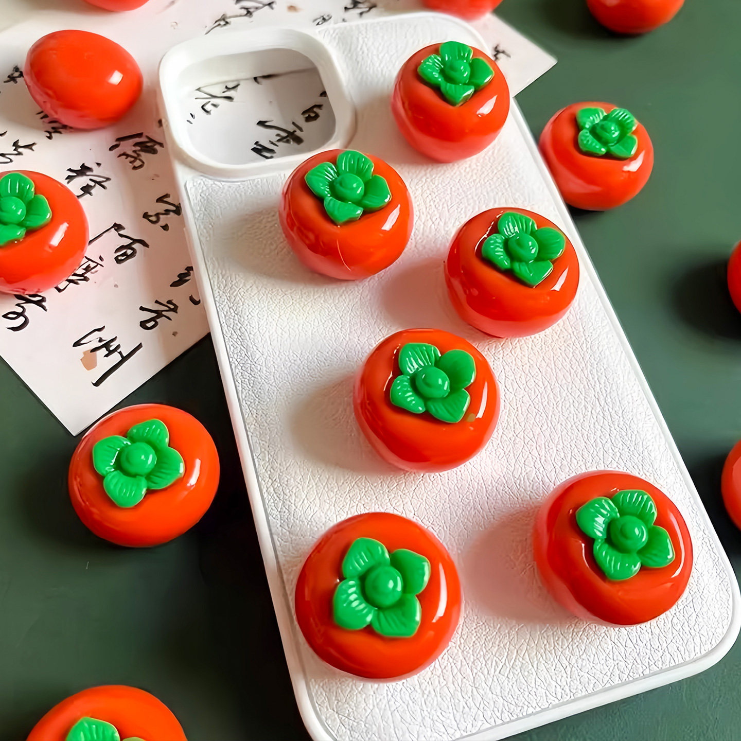 新年好事发生汽车摆件中控台个性卡通柿子花生车载显示屏幕装饰贴,淘宝优惠券,粉丝福利购,淘宝优惠卷